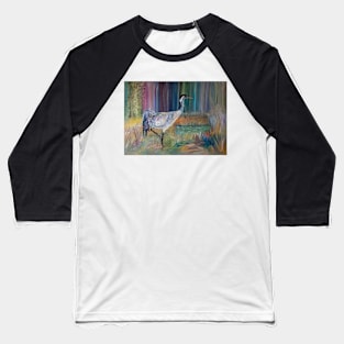 Crane and swamp Baseball T-Shirt